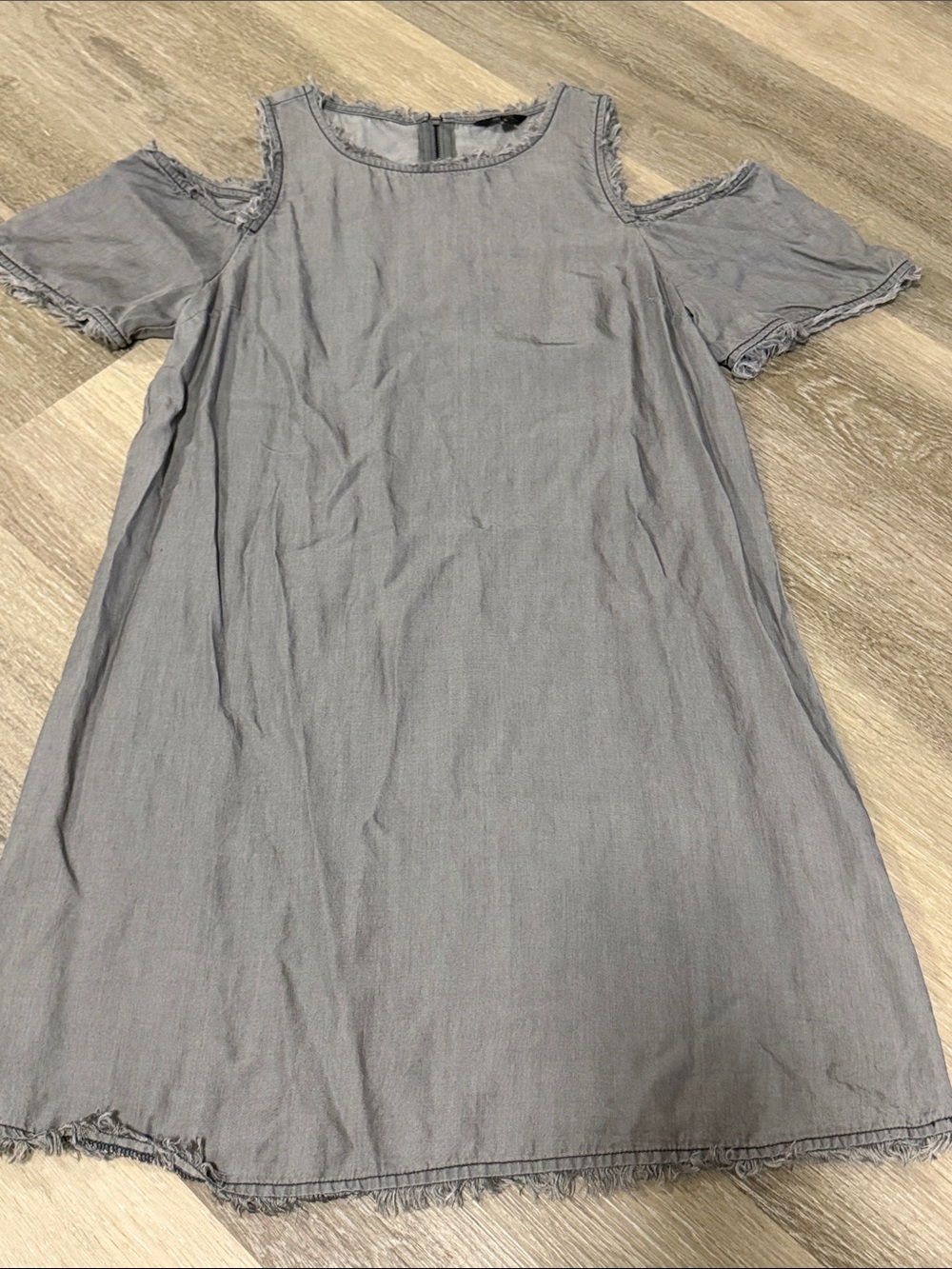 Women's Cold-Shoulder Mini Dress in Grey